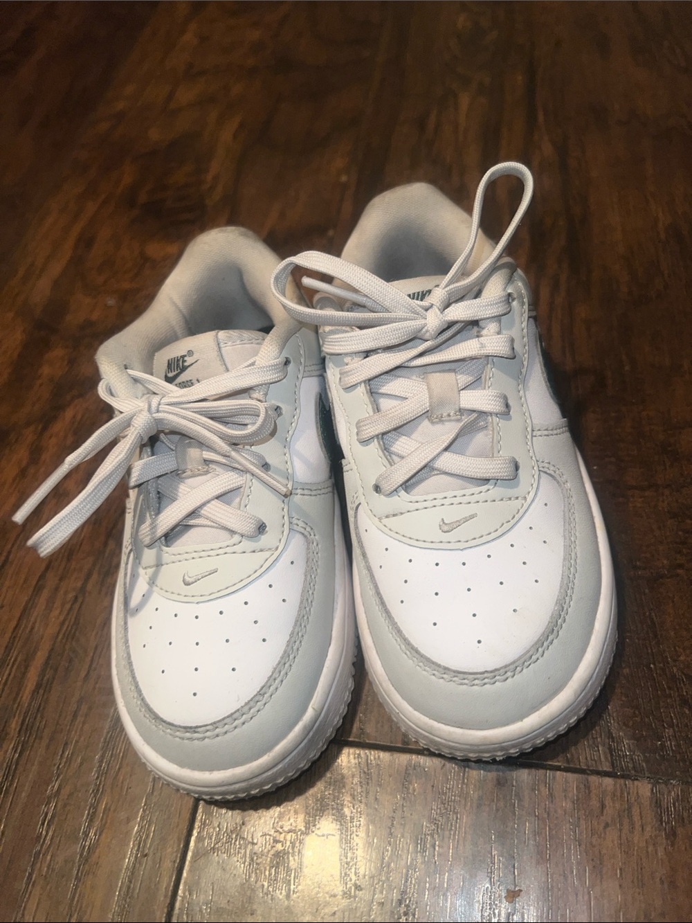 Nike Air Force Ones Grey,White and Green